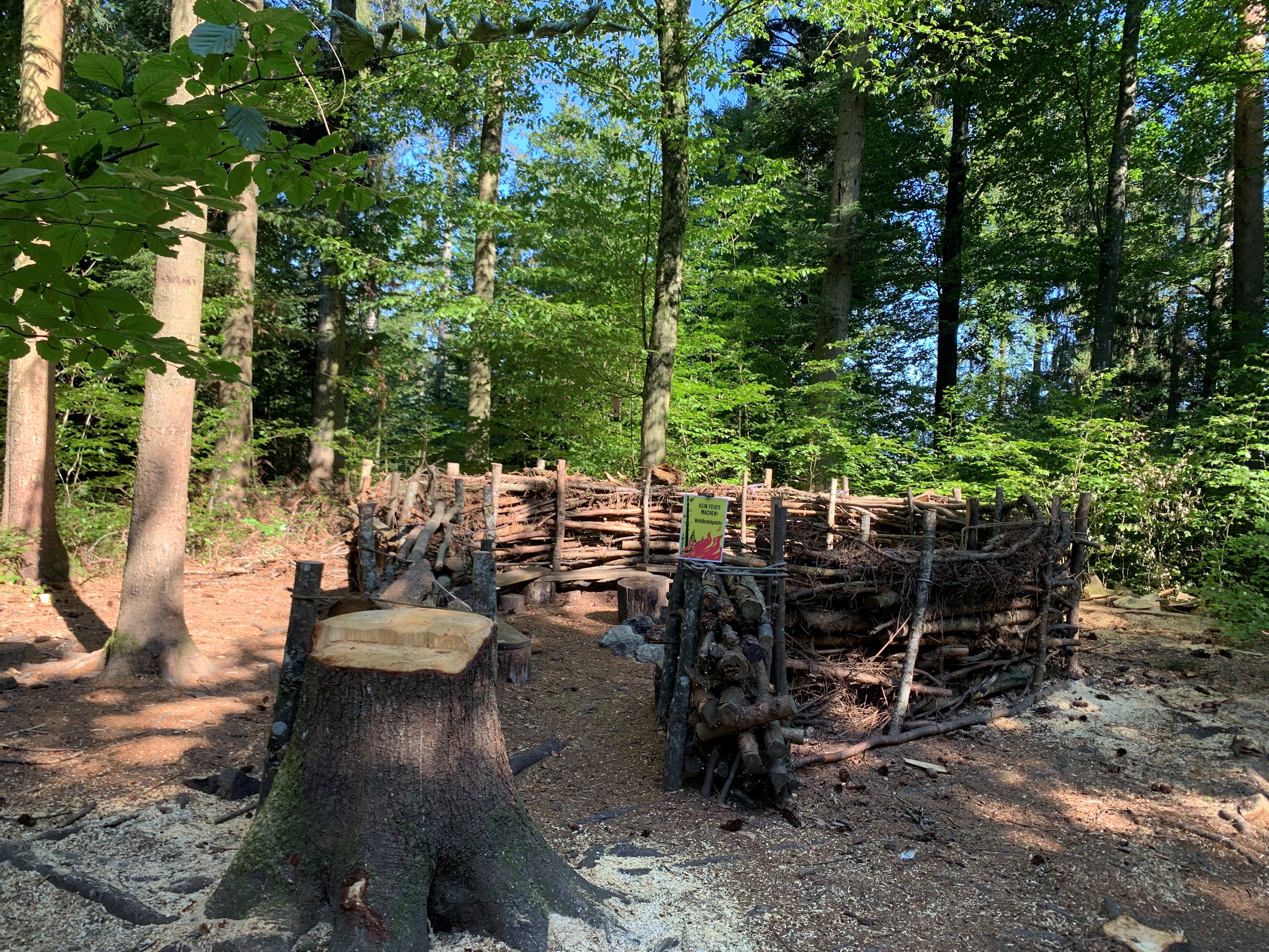 Das Waldsofa mit Sitzplatz